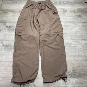 Adidas Convertible Cargo Pants Mens Small Brown Zip Off Shorts PRJCT_T3CH IY1504